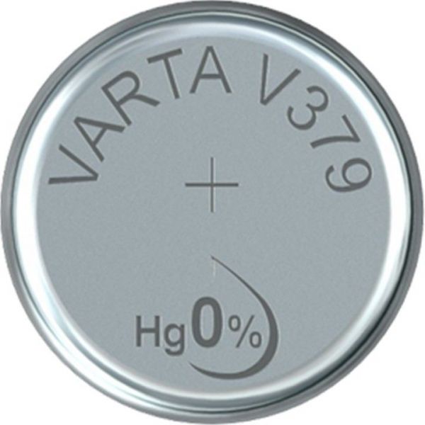 Silberoxid-Knopfzelle Typ SR63 / V379 von Varta